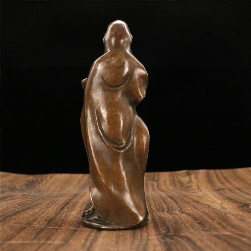 仏教美術 仏像 観世音菩薩像 小仏像 銅製 銅器