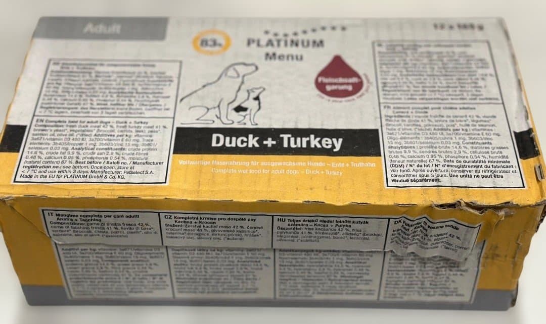 【PLATINUM】ドックフード/ウエット3箱(185gx36個)