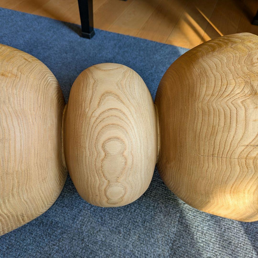 栗　天然木　丸太　椅子　スツール　 テーブル　高さ約39.5㎝