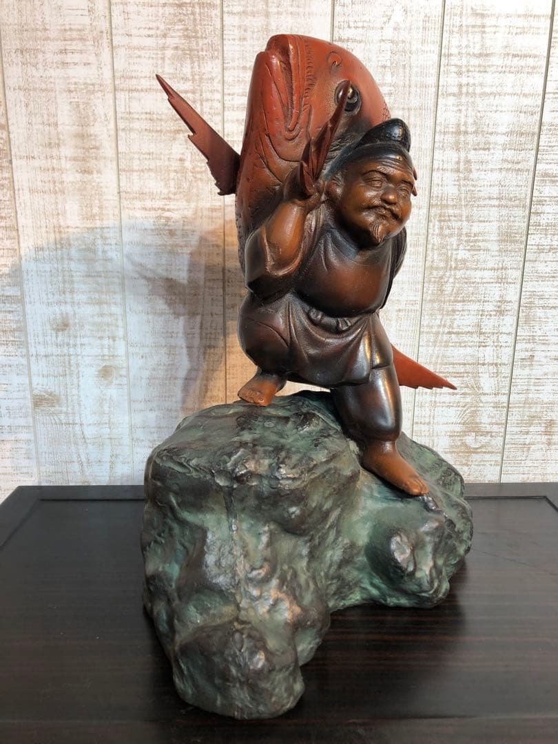 恵比寿様像　商売繁盛　家運隆盛　大漁満足　ご利益　幸運　金運　七福神