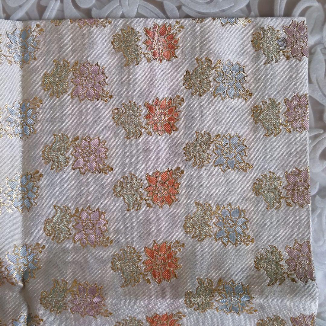 出し帛紗　【ほいよ！】　袋師︰土田友湖　草花文金襴　表千家　【匿名配送】