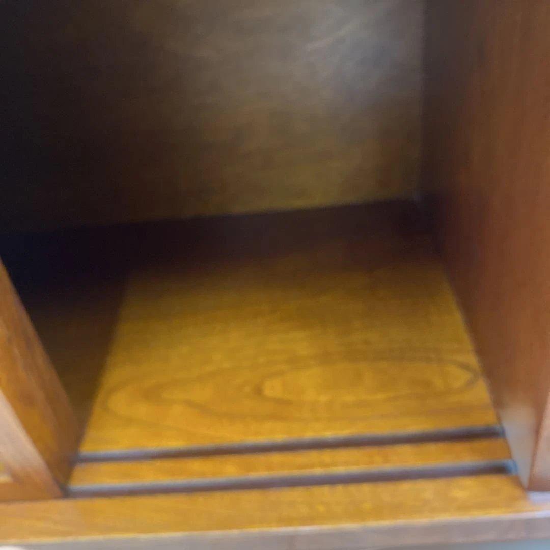 木製（欅？）シンプル置き床　引き出し付き