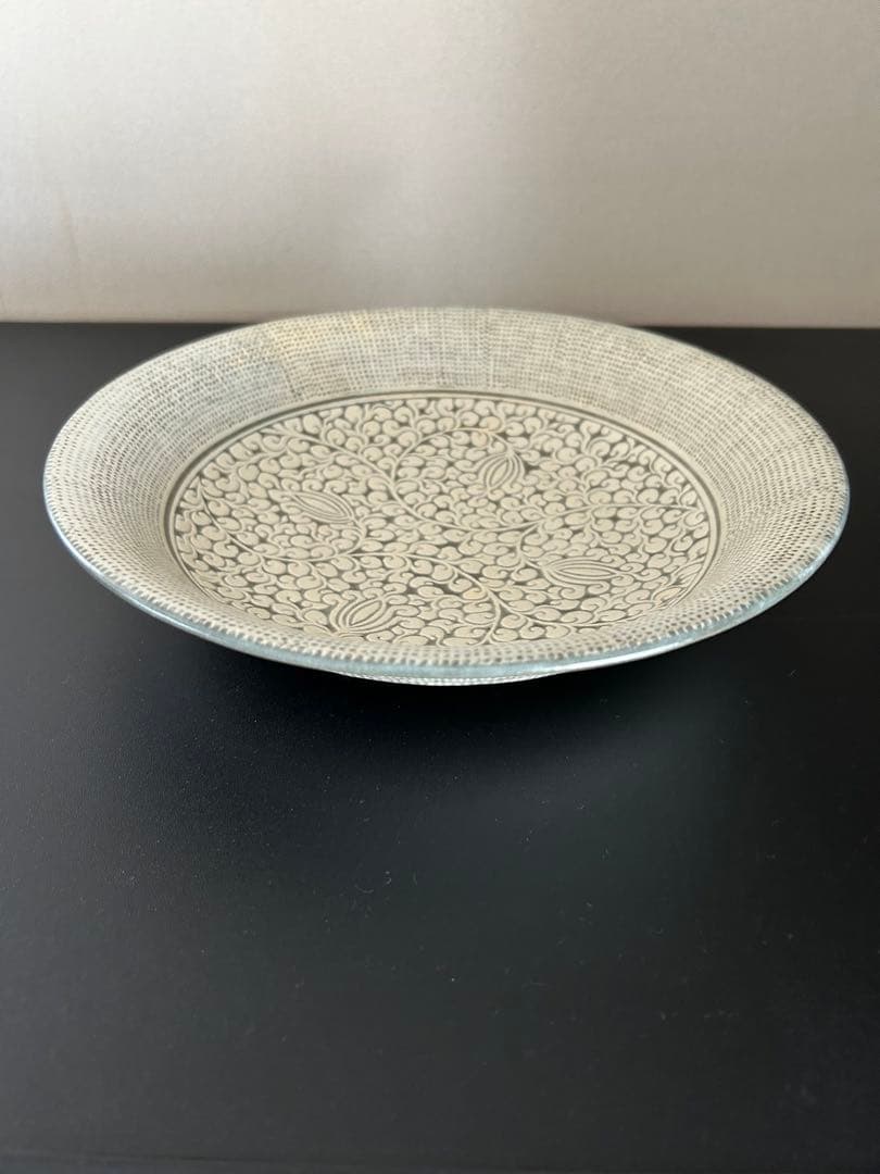 未使用品　三島菓子器　工芸品　茶道