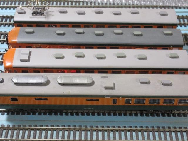 国鉄 急行形165系 4両セット HOゲージ　(金属製 / カツミ製）