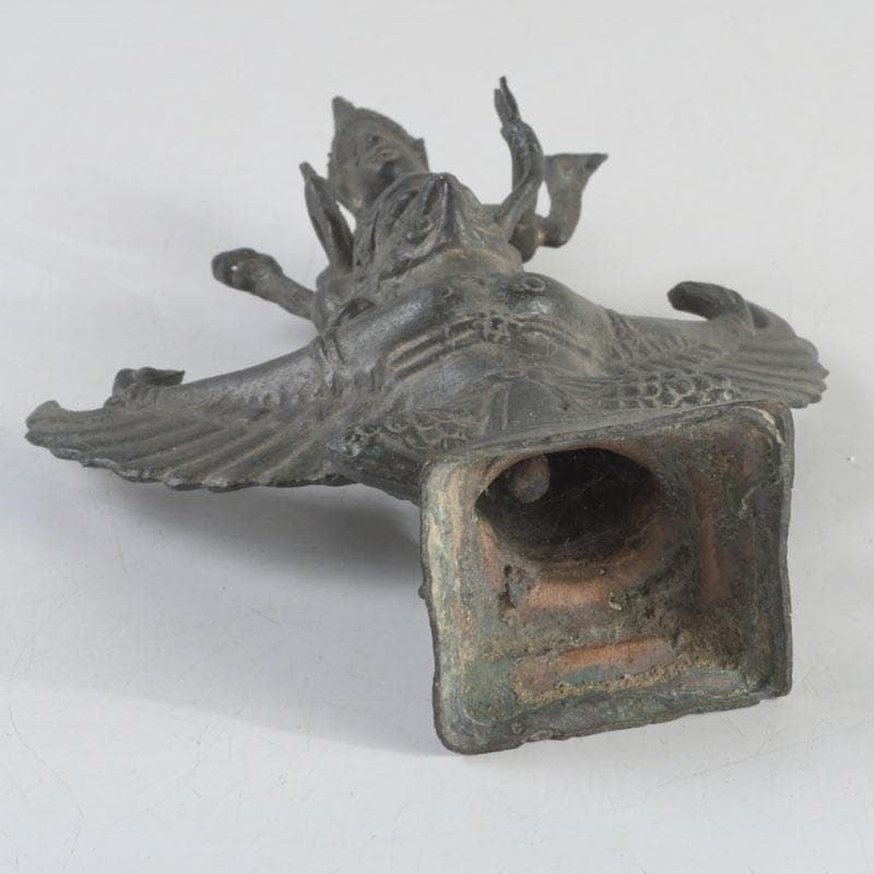 チベット密教法具　古銅鍍金　馬頭観音　金剛杵　独鈷杵など　3点　C　9240