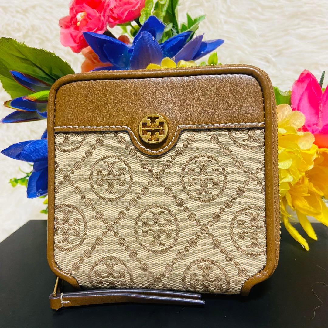 極美品✨TORY BURCH✨トリーバーチ✨財布✨モノグラム✨ジャガード✨限定