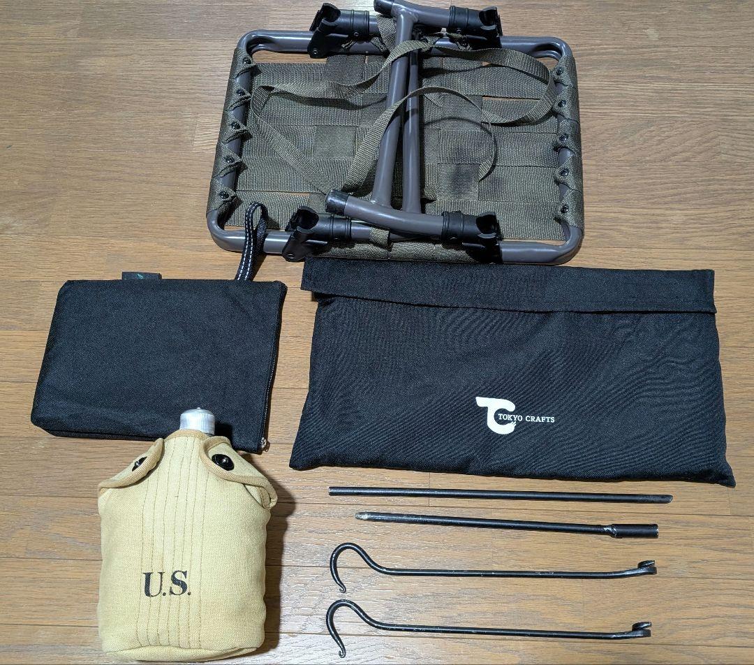 無骨キャンプセット 焚き火台 ハンターチェア アイアンハンガー キャンティーン