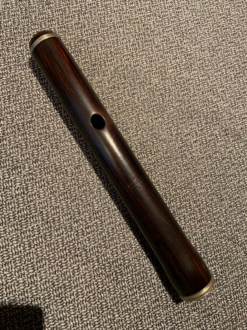 【19世紀オリジナル】円錐ベーム式木製フルート　19世紀末パリ製　コーカスウッド