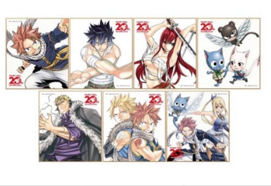 FAIRY TAIL フェアリーテイル　ノベルティ　ミニ色紙　コンプリートセット