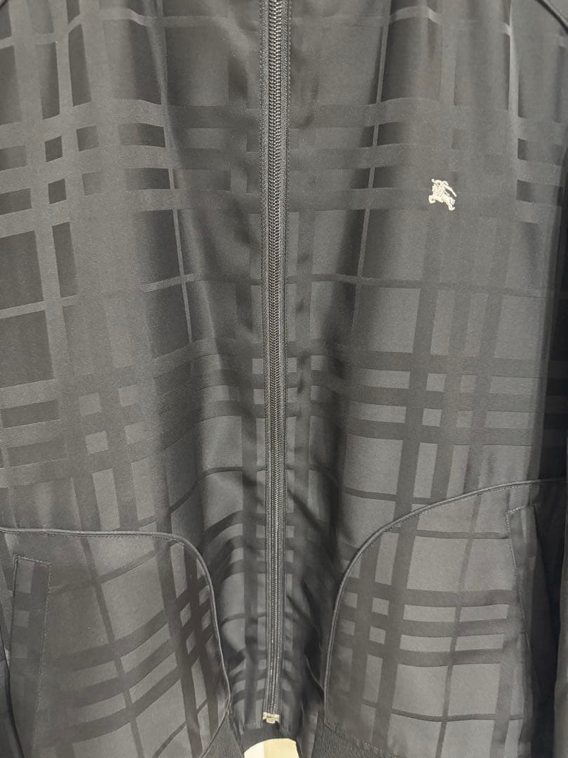 バーバリーブラックレーベル　シャドーチェック柄ナイロンブルゾン アウター M