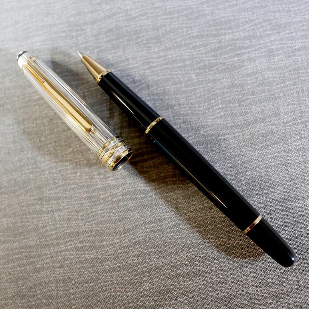 【美品】モンブラン ローラーボール １６３１ ソリテール ドゥエ シルバー９２５