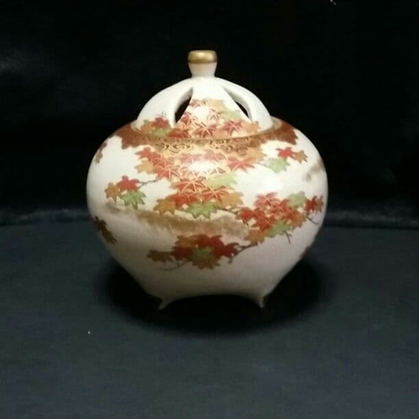 香炉　薩摩焼き