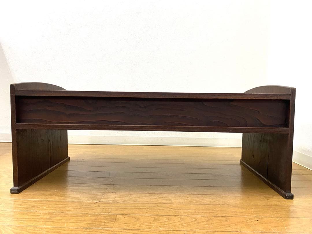 アンティーク レトロ 文机 机 飾り棚 インテリア 古民具 欅 けやき 無垢