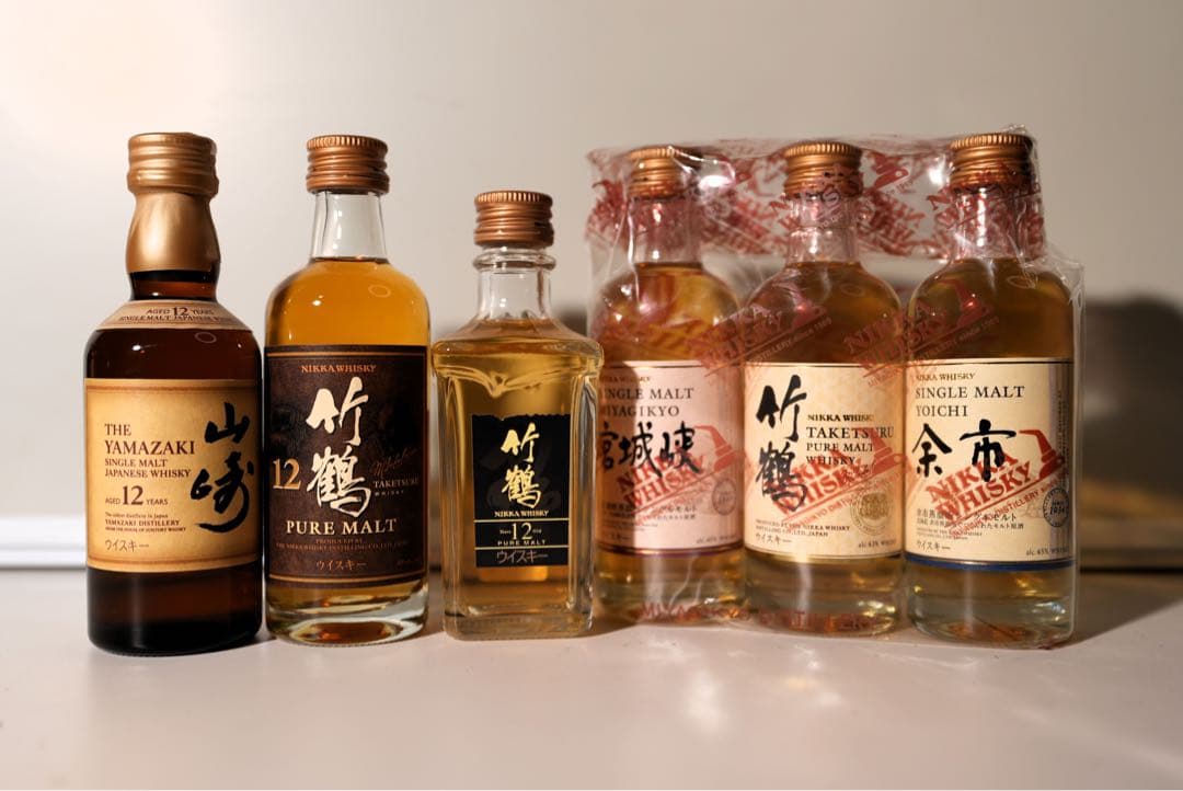 ジャパニーズウイスキー　ミニボトル6本セット