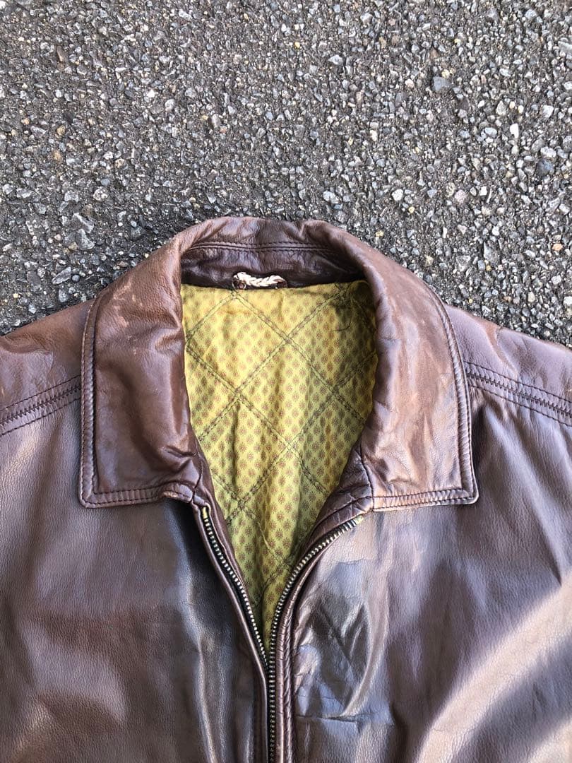 A2レザージャケット　ブラウン