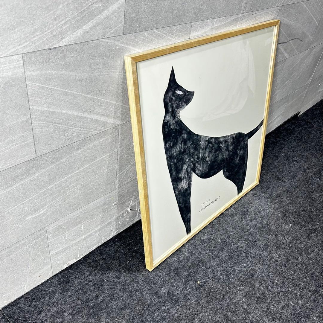 IDEE アートポスター 山口一郎 kuro neko 猫 黒猫 d5074