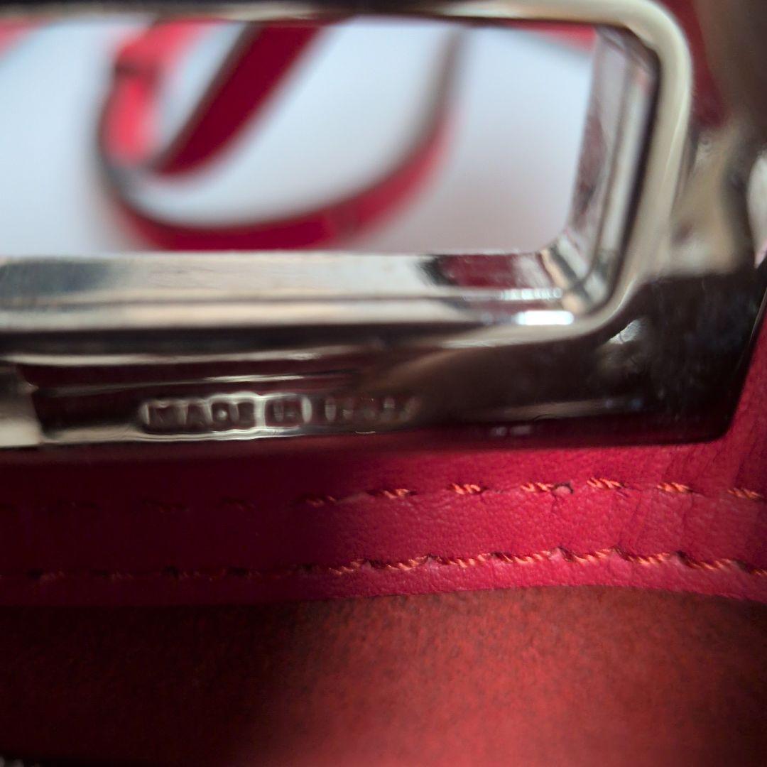 FENDI ピンク レザー ショルダーバッグ