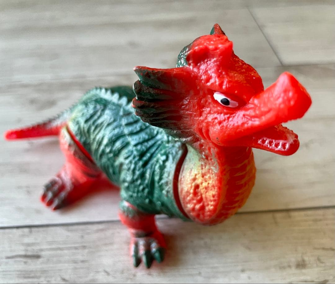 リッガー ソフビ人形 ポピーキングザウルス極美品マルサンブルマァク