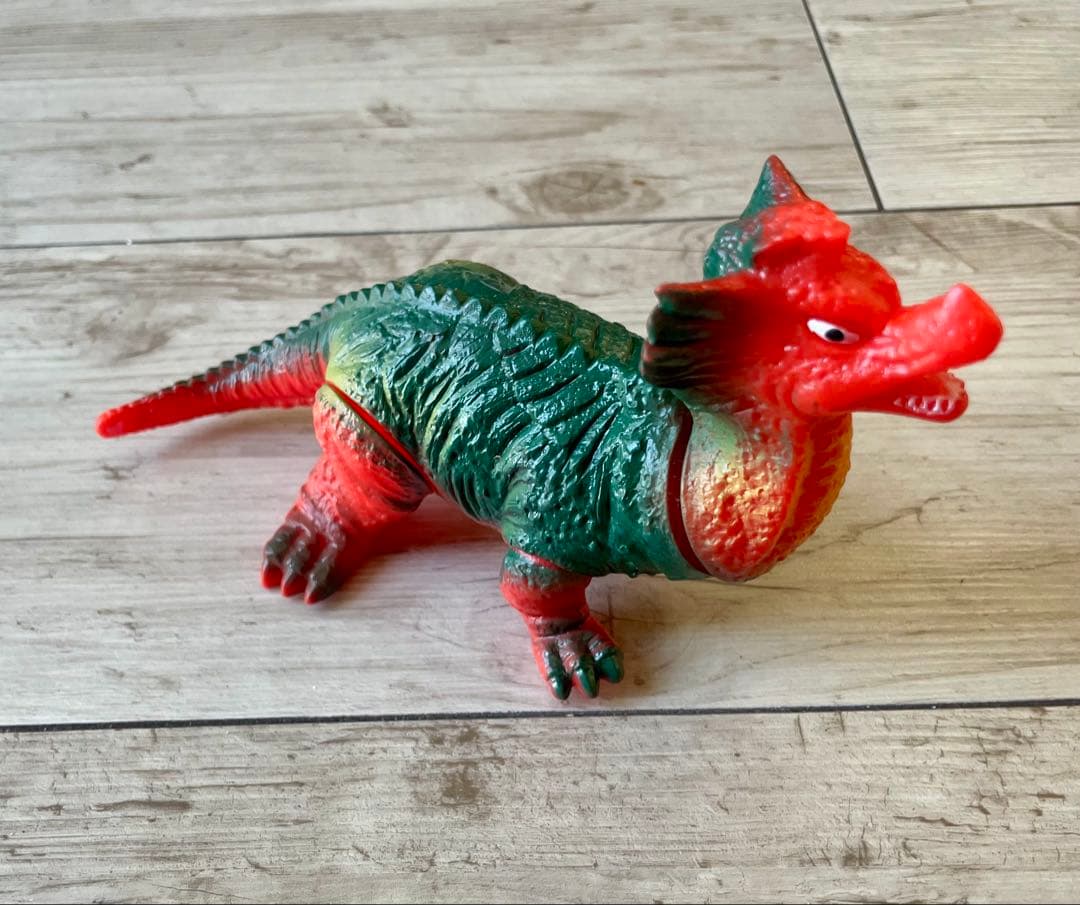 リッガー ソフビ人形 ポピーキングザウルス極美品マルサンブルマァク