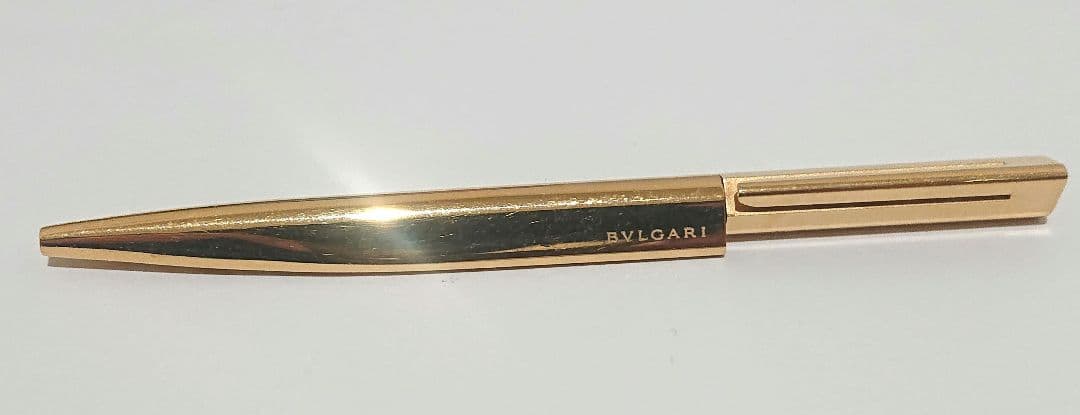 <美品> BVLGARI ブルガリ ボールペン ゴールド ツイスト式