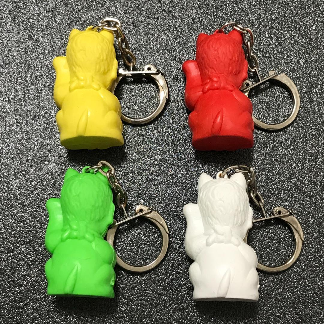 希少レア　天才たけしの元気が出るテレビ　招き猫　消しゴム　4体セット　昭和レトロ