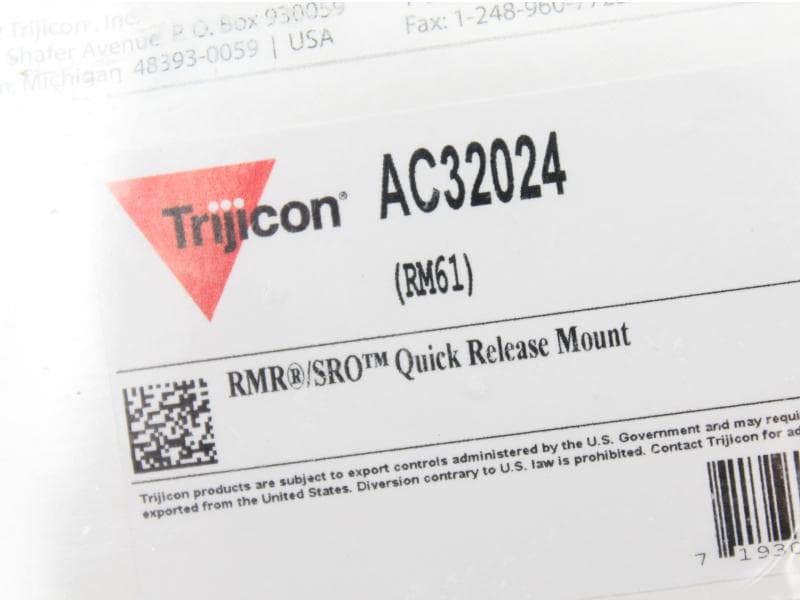 Trijicon RM61 RMR/SRO■トリジコン マウント