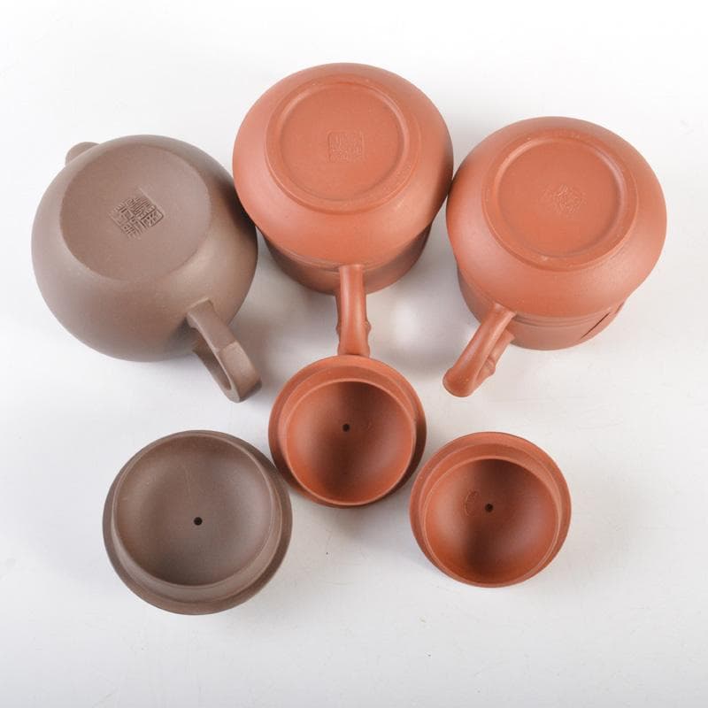 中国　紫砂　朱泥　急須　茶壷　在銘　6点まとめて　C　5707A