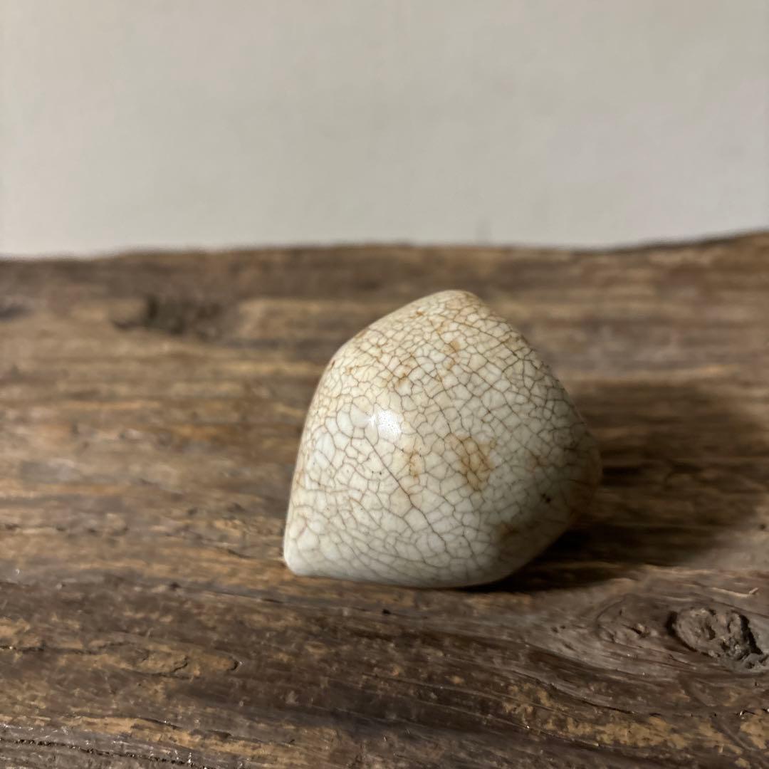 李朝白磁　明器　1点　宝珠 蓮峰　祭器　骨董アンティーク　検:白洲正子