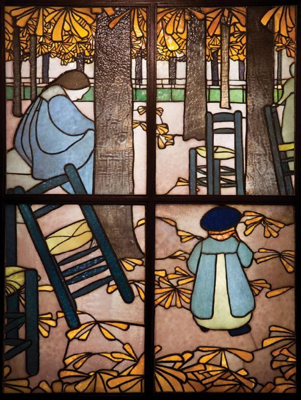 ルイスCティファニー ステンドグラス グザヴィエ 庭 グラスマスターズ社