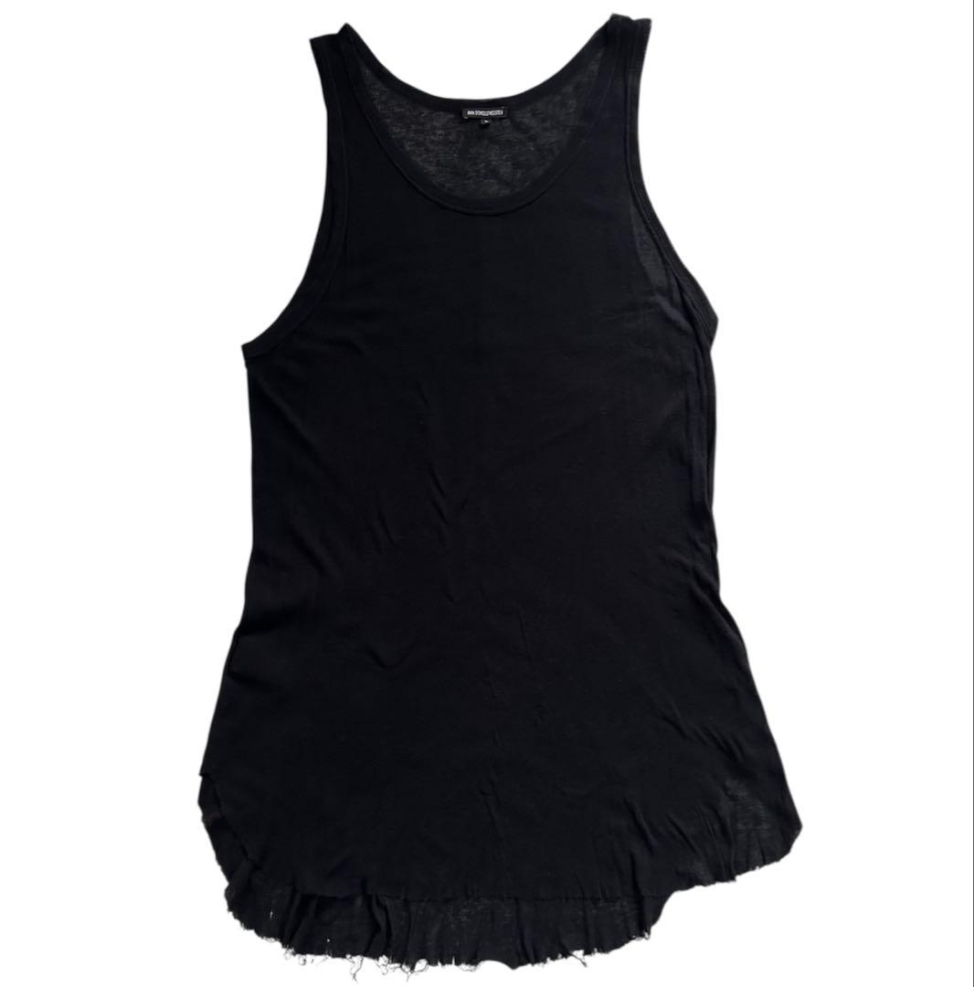 アンドゥムルメステール コットンカシミヤ リブタンクトップ ノースリーブ メンズ