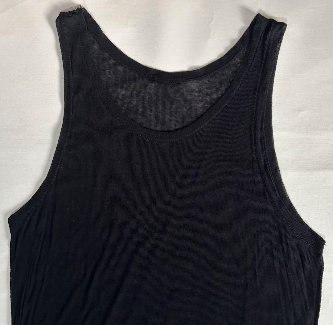 アンドゥムルメステール コットンカシミヤ リブタンクトップ ノースリーブ メンズ