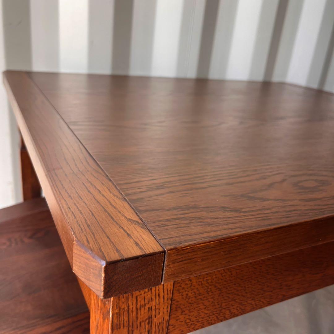 取付無料！葉山家具 北欧風天然木おしゃれアンティーク伸長式ダイニングテーブル✨