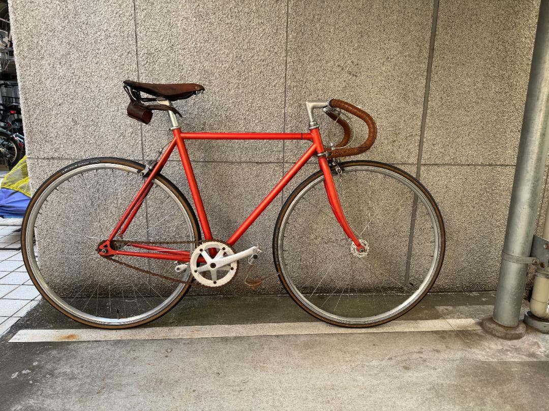 k*m様 オレンジxレザー ピストバイク(Diners)