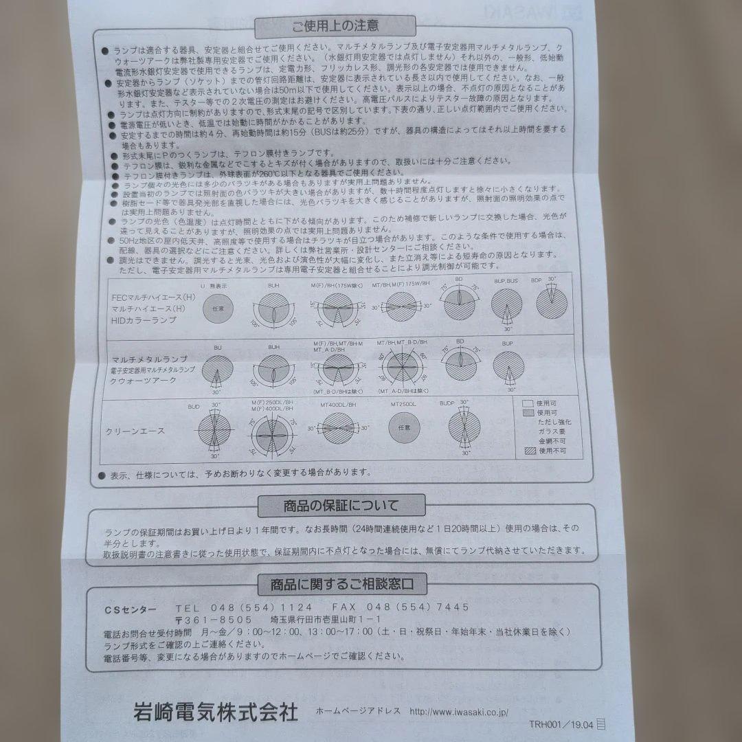 新品　FEC マルチハイエースH HIDランプ 250ワット　６個セット