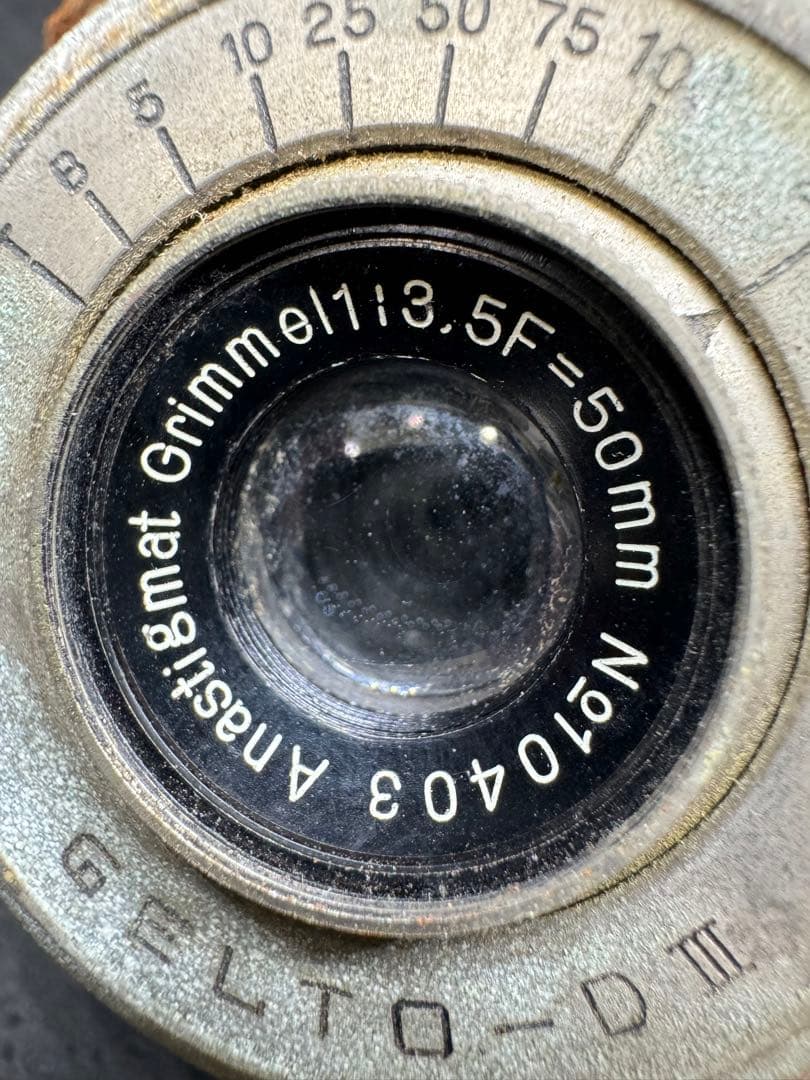 ジャンク-GELTO-DIII Grimmel C. 3.5F 50mm カメラ
