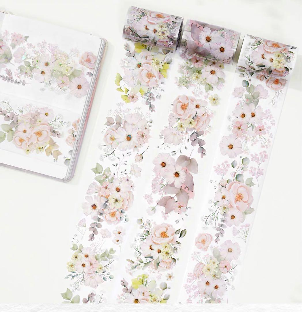 WT《花梢月树》海外マスキングテープ　マステ 【1324】