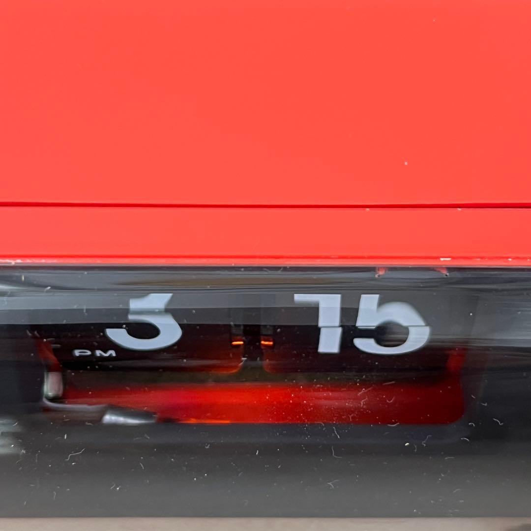 COPAL バタバタ置時計 オレンジ　ほぼ未使用