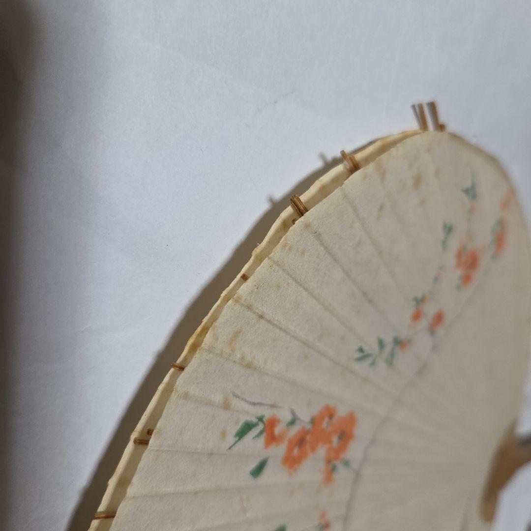 逸品 レトロな日本画うちわ