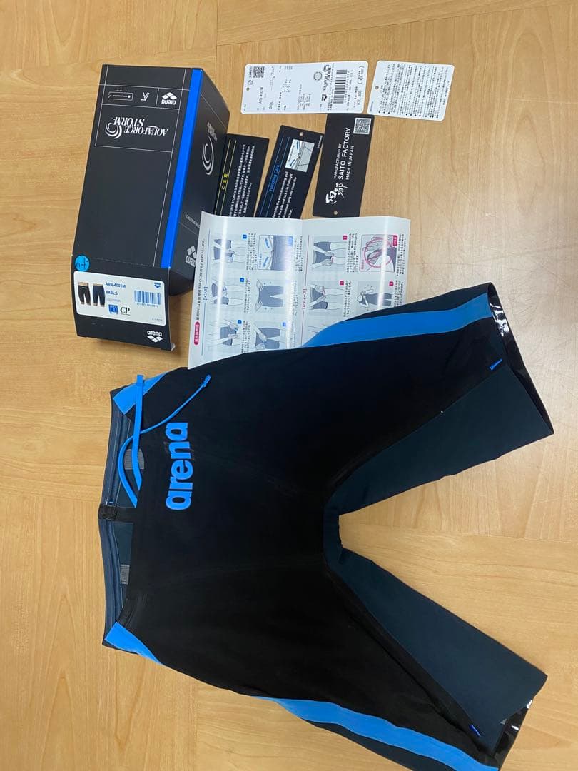 arena ARN-4001M 競泳水着 S BKBL 一度のみ使用　新品同様
