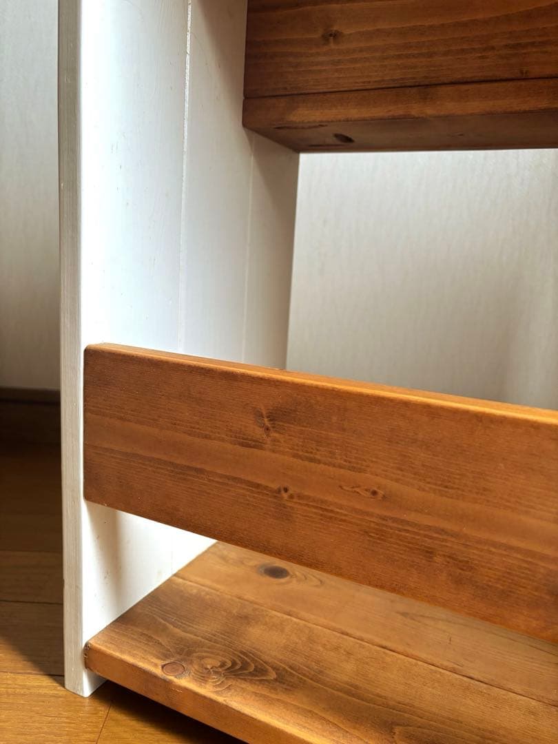 木製 本棚 絵本 絵本棚 ホワイト ブックシェルフ ナチュラル 子供部屋