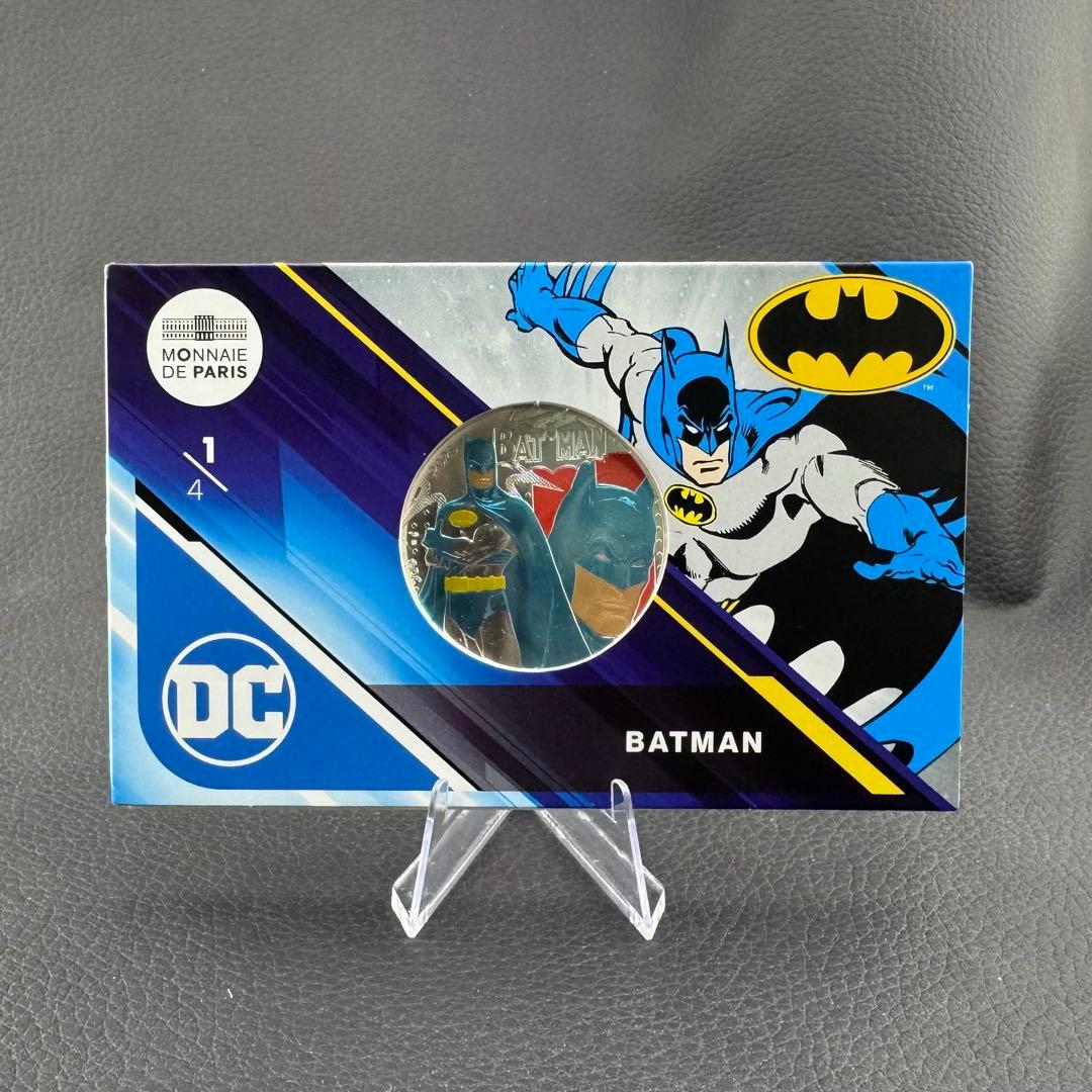 銀貨 フランス 映画 DCコミック バットマン カラー 大型銀貨 パッケージ入り