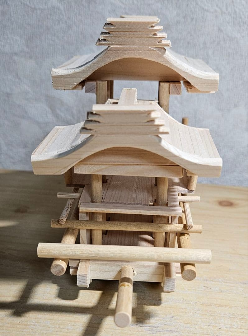 だんじり　ミニだんじり　地車　尼崎型　ハンドメイド　木製　ミニチュア