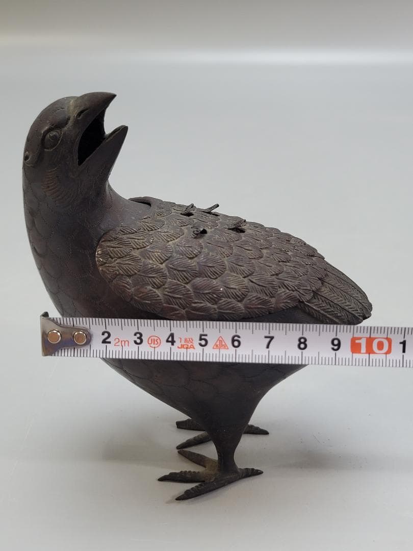 古銅 鶉 時代 香炉 DT511