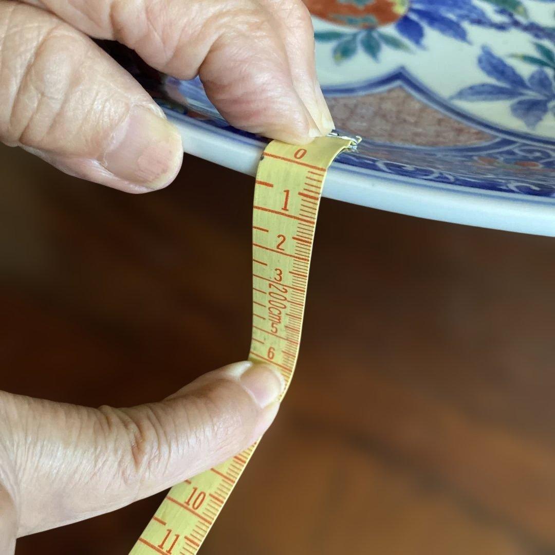 北村賀善作　染め付清水焼大皿