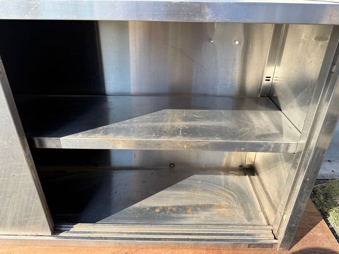 【O-1884】吊戸棚 スチール製 厨房機器 収納棚 業務用