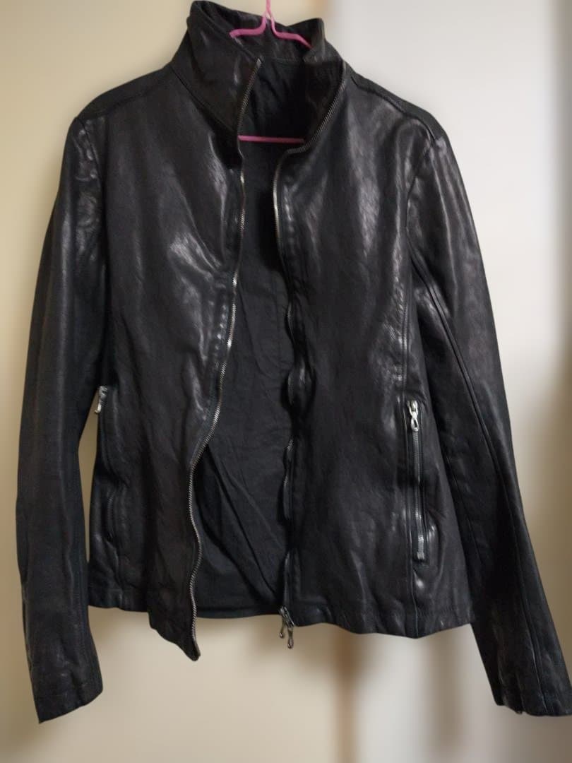 SHELLAC 製品染め WAX加工 48 ブラック 牛革 シェラック