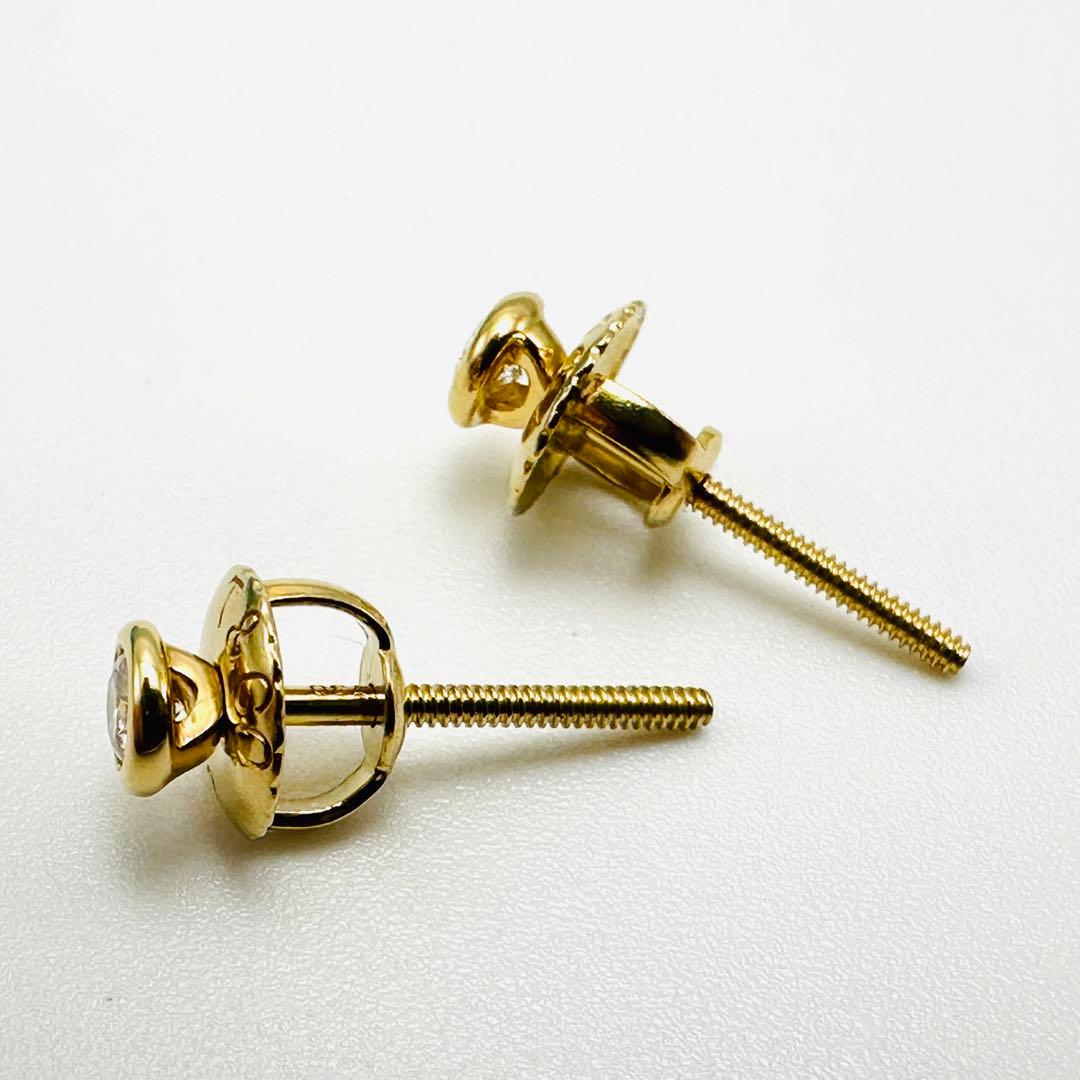 Tiffany バイザヤード　ゴールド　ピアス　Au750 スクリュー式キャッチ