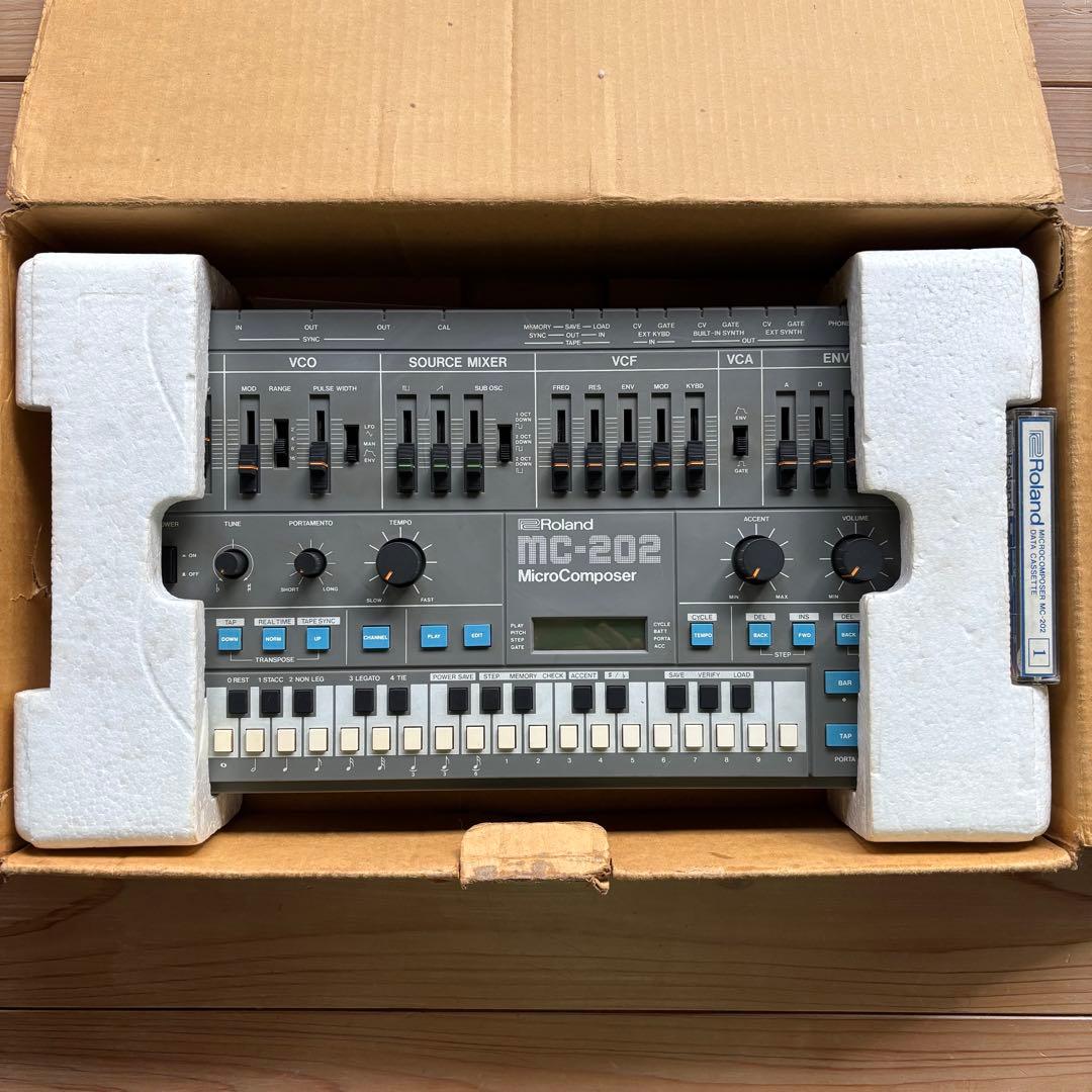 Roland MC-202 Micro Composer 取説・箱付