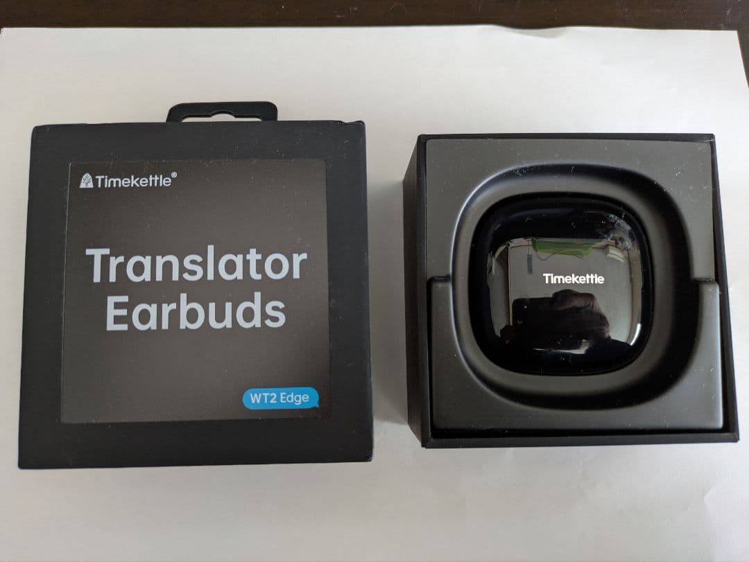Timekettle WT2 Edge イヤホン翻訳機 ブラック