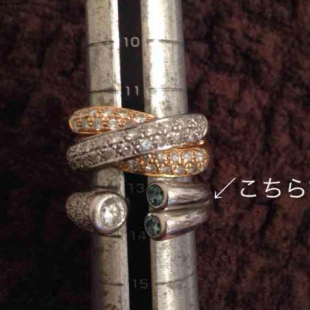 プラチナダイヤモンドリング　13.5号